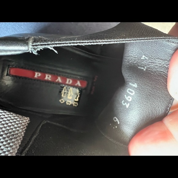 Prada Black Ankle Boot Mens Size 6.5 - Picture 11 of 14